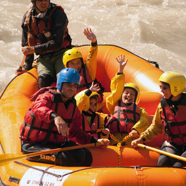 rafting family attività